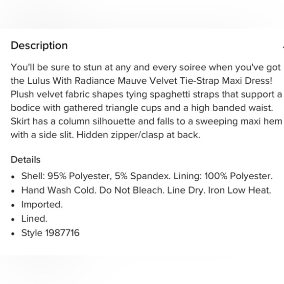 NWT Lulus With Radiance Velvet Maci Dress Mauve Size XS - Picture 5 of 9